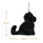 Cute Apricot Lamb Plush Keychain for Kids