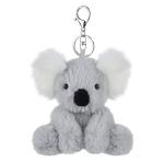 Cute Gray Koala Plush Keychain for Kids