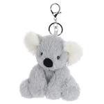 Cute Gray Koala Plush Keychain for Kids