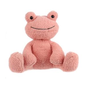 Soft Velvet Apricot Lamb Frog Plush Toy 8.5