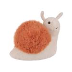 Fluffy Apricot Lamb Snail Plush Toy for Kids