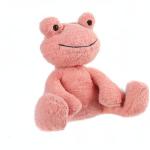 Soft Velvet Apricot Lamb Frog Plush Toy 8.5