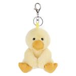 Apricot Lamb Keychain Charm Soft Plush Duck Toy