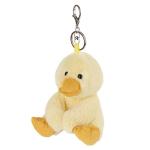 Apricot Lamb Keychain Charm Soft Plush Duck Toy