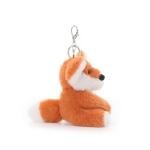 Apricot Lamb Plush Orange Fox Soft Keychain Toy