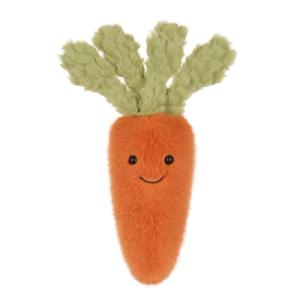 Apricot Lamb Plush Toy with Stuffed Carrot