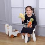 Apricot Lamb Plush Toy with Stuffed Carrot