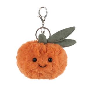 Cute Apricot Lamb Plush Keychain for Kids