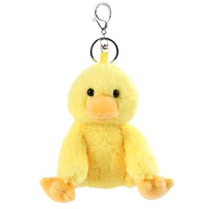 Cute Yellow Duck Plush Keychain for Kids
