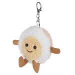 Cute Apricot Lamb Plush Keychain for Kids