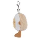Cute Apricot Lamb Plush Keychain for Kids