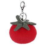 Cute Apricot Lamb Tomato Plush Keychain for Kids