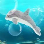 Cuddly Gray Dolphin Plush Toy for Kids