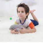 Cuddly Gray Dolphin Plush Toy for Kids