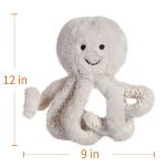 Beige Octopus Plush Toy - Soft Sea Animal