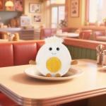 Cute Apricot Lamb Egg Plush Toy for Kids