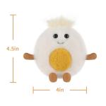 Cute Apricot Lamb Egg Plush Toy for Kids