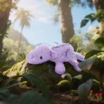 Purple Lying Dragon Plush Stuffed Animal 15 Inches