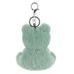 Apricot Lamb Green Frog Plush Keychain for Kids