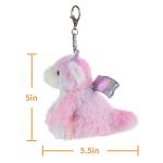 Colorful Dragon Plush Keychain for Kids