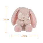Fluffy Apricot Lamb Sleeping Bunny Plush Toy
