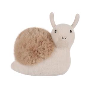 Apricot Lazy Snail Plush Toy for Kids