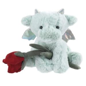 Green Plush Dragon Toy - Soft 8-Inch Cuddle Buddy