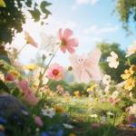 Apricot Lamb Butterfly Soft Plush Toy for Kids