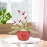 Apricot Lamb Flower Plush Butterfly Stuffed Toy