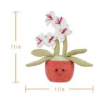 Apricot Lamb Flower Plush Butterfly Stuffed Toy