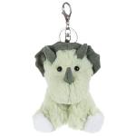 Cute Green Triceratops Plush Keychain for Kids