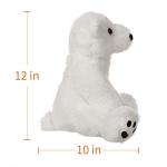 Cuddly White Polar Bear Plush Toy - 12 Inches