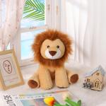 Soft Cuddly Brown Lion Plush Toy - 10 Inches