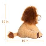 Soft Cuddly Brown Lion Plush Toy - 10 Inches