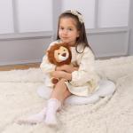 Soft Cuddly Brown Lion Plush Toy - 10 Inches