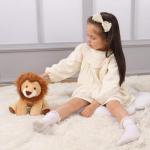 Soft Cuddly Brown Lion Plush Toy - 10 Inches
