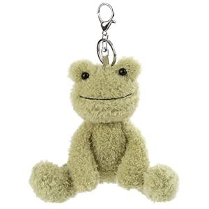 Apricot Lamb Plush Frog Keychain for Kids
