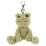 Apricot Lamb Plush Frog Keychain for Kids