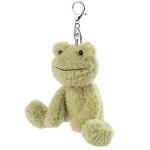 Apricot Lamb Plush Frog Keychain for Kids