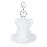 Cute White Polar Bear Plush Keychain for Kids