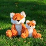 Cuddly Apricot Lamb & Soft Orange Fox Plush