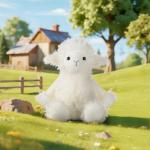 Cuddly Apricot Lamb Plush Toy for Kids