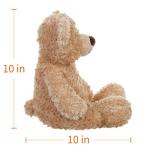 Beige Apricot Lamb Plush Stuffed Animal 10 Inches
