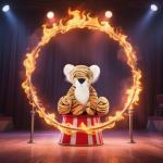 Soft Yellow Tiger Plush Toy - 12 Inches