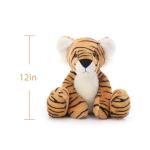 Soft Yellow Tiger Plush Toy - 12 Inches