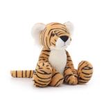 Soft Yellow Tiger Plush Toy - 12 Inches