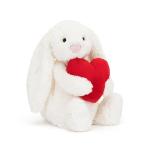 Jellycat Bashful Red Heart Bunny Plush Toy