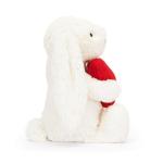 Jellycat Bashful Red Heart Bunny Plush Toy