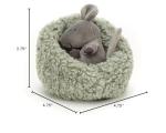 Jellycat Hibernating Mouse Plush Toy, 5 Inches