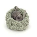 Jellycat Hibernating Mouse Plush Toy, 5 Inches